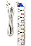 GLAZE Electric Universal Extension Cord 5 Socket 3 Meter Power Strip - 4