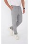 Men's Summer Striped Seersucker Baggy Trousers Relaxed Fit Stretchy Seersucker Fabric Gray - 4