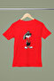 Rabbit Cartoon Character Printed Circular Neck Cotton Cotton Ver Oversized Ip Short Sleeve Unisex Tshirt - 2