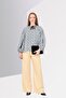 Women Tie Neck Long Sleeve Floral Pattern Blouse, Multicolor - 4