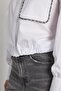 Women's White Stone Detailed Pocketed Design Shirt 31004 - 6