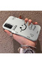 Oppo A54 4g Compatible Silicone Edge Hard Back Anti-Fall Phone Case Smile Patterned - 2