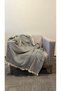 Li̇dya 130X170 P Cotton U Tv Shield with Fringes and Single Seat Cover