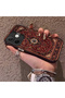 Oppo A5 Pro 5g Compatible Silicone Edge Hard Back Anti-Fall Phone Case Vintage Patterned - 2