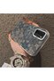 Silicone Edge Hard Back Phone Case Compatible with Oppo A16 Retro Patterned - 3