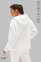 Unisex Hoodie Long Sleeve Libra Libra Printed Hooded Brushed Inside Oversized 100% Cotton Combed Cotton Sweatshirt - 5
