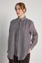 Relax Fit Cape Detailed Premium Gray Women's Shirt 31017