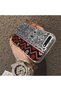 iPhone 8 Plus Compatible Kilim Rug Patterned Silicone Edge Hard Back Anti-Fall Phone Case - 3