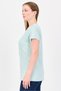 Women Crew Neck Short Sleeve Graphic Print T-Shirt, Mint Green - 2
