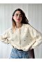 Embroidered Romantic Cardigan Women's Cream Lilac - 5