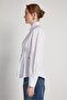 Women's White Classic Shirt with Waist Detail 31002 - 5