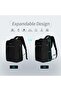 Laptop Backpack Waterproof PU Leather Travel Backpack - 3