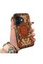 iPhone 16 Plus Compatible Silicone Edge Hard Back Anti-Fall Phone Case Vintage Rug Patterned - 3