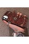 iPhone 12 Mini Compatible Silicone Edge Hard Back Anti-Fall Phone Case Vintage Patterned - 2