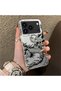 iPhone 17 Pro Compatible Silicone Edge Hard Back Anti-Fall Phone Case Dragon Patterned