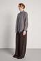 Relax Fit Cape Detailed Premium Gray Women's Shirt 31017 - 6