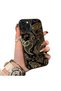 iPhone 13 Pro Compatible Silicone Edge Hard Back Anti-Fall Phone Case Carved Patterned - 3