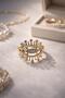 Gold Color Evil Eye Stone Adjustable Ring - 3