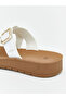 White double-banded women's slippers from gulis clothing - 5