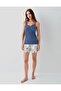 Women's 3-Piece Boxed Pajama Set 50% Cotton 50% Modal – Tank Top, Shorts with Pockets, and Saba - 3