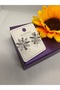 Zircon Stone Daisy Flower Model Steel Earrings - 3