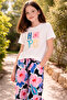 Girl's Set Cotton Piece Hope Printed Summer Bottom and Top - 4