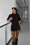 Mürdüm Yan Ruched Detail Padded Shoulders Blouse - 3