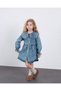 New Season Girls' Festive Perl and Stone Decorated Denim Jeans Dress for Ages 4-12 - 3