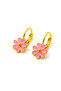 Clip-On Earrings for Pierced Ears with Flower Chick Cat Unicorn Panda and Bee Designs - 2
