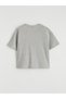 Lcw Kids Gray Short Sleeve Girls' T-Shirt and Leggings - 4