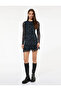 Floral Black Women's Dress 6Wal80071Ik
