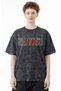 Zenitsu Agatsuma Kimetsu No Yaiba Anime Characters Printed Unisex Oversized Distressed Washed T-Shirt - 4