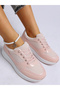 Women's Chunky Mesh Lace Up Sneakers In Pink - 2