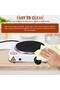 Single Burner Electric Hot Plate: Portable Countertop Stove with Adjustable Temperature Contr - 5