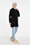 Half-Zip Black Tunic — Long Sleeve Relaxed Fit Casual Tunic - 6