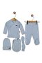 0-3 Months Reportable 100% Cotton 5-Piece Bodysuit Set (Hospital Release) - 2