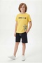 Round Neck Summer Never Give up Printed Capri Boys' Bottom Top Set - 2
