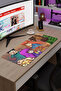 Celeste مانع للانزلاق Dikişli Kauçuk Oyuncu Mousepad V3 - 70x30 XL لوحة ماوس للألعاب - 3
