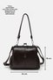 Women's Bitter Brown 4-Compartment Bag with Lined Scholarships and Zipper Closure, Handbag and Shoulder Bag - 8