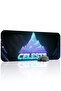 Celeste مانع للانزلاق Dikişli Kauçuk Oyuncu Mousepad V4 - 70x30 XL لوحة ماوس للألعاب