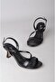 Seç Y200 Strappy Heel Shoes (Heel: 7.5cm) Black