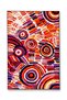 Mosso Green Theme Flower and Cheetah Figure Patterned Woven Base Modern Decorative Rug Mosso3246