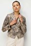 Leopard Patterned Crop Jacket - 3