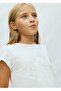 Girl's Sequined T-Shirt White 6002 - 2