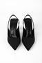 Freesia Women's Open Back Rubber Detailed Pointed Toe Shoes Heeled Shoes B4396 - 5