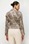 Leopard Patterned Crop Jacket - 5
