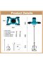 1400W electric mixer with 6 speeds and 220V motor for cement, paint, mortar and more materials uses. - 3