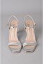 Seç y250 single strap heeled shoes with stone detail (heel: 10 cm) - silver - 2