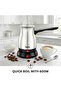 Electric Coffee Kettle 0.5L, 600W Stainless Steel Body, 360° Rotating Base, Concealed Heating - 3