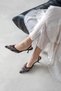 Marsha Women's Stone Detail Heeled Shoes Brown - 2